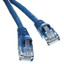 Cat6 Blue Copper Ethernet Patch Cable, Snagless/Molded Boot, POE Compliant, 10 foot - Part Number: 10X8-06110
