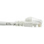 Cat6 White Copper Ethernet Patch Cable, Snagless/Molded Boot, POE Compliant, 1 foot - Part Number: 10X8-09101