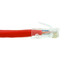 Cat6 Red Copper Ethernet Patch Cable, Bootless, POE Compliant, 25 foot - Part Number: 10X8-17125