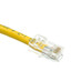 Cat6 Yellow Copper Ethernet Patch Cable, Bootless, POE Compliant, 1 foot - Part Number: 10X8-18101