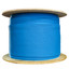 Shielded Cat6 Ethernet Cable, Solid 23 AWG Copper, Blue, Spool, 1000 foot - Part Number: 10X8-561NH