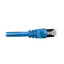Shielded Cat6 Blue Ethernet Patch Cable, 24 AWG Stranded Copper, POE Compliant, Snagless/Molded Boot, 3 foot - Part Number: 10X8-56103