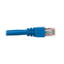 Shielded Cat6 Blue Ethernet Patch Cable, 24 AWG Stranded Copper, POE Compliant, Snagless/Molded Boot, 1 foot - Part Number: 10X8-56101