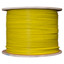 Shielded Cat6 Ethernet Cable, Solid 23 AWG Copper, POE Compliant, Yellow, Spool, 1000 foot - Part Number: 10X8-581NH
