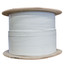 Bulk Shielded Cat6 White Ethernet Cable, Solid, Spool, 1000 foot - Part Number: 10X8-591NH