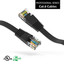 Cat6 Black Flat Ethernet Patch Cable, 32 AWG, 45 foot - Part Number: 10X8-62245