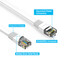 Cat6 White Flat Ethernet Patch Cable, 32 AWG, 1.5 foot - Part Number: 10X8-69101.5