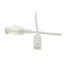 Cat6 White Slim Ethernet Patch Cable, Snagless/Molded Boot, POE Compliant, 3 foot - Part Number: 10X8-89103