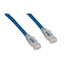 Cat6 Blue Copper Ethernet Patch Cable, Clear Finger Boot, POE Compliant, 2 feet - Part Number: 10X8-96102