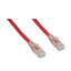 Cat6 Red Copper Ethernet Patch Cable, Clear Finger Boot, POE Compliant, 15 feet - Part Number: 10X8-97115