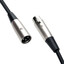 XLR Audio Extension Cable, balanced, XLR Male to XLR Female, 15 foot - Part Number: 10XR-01215