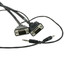 Plenum SVGA Cable w/ Audio, Black, HD15 Male + 3.5mm Male, Coaxial Construction, Shielded, 25 foot - Part Number: 11H1-29125