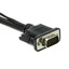 Plenum SVGA Cable w/ Audio, Black, HD15 Male + 3.5mm Male, Coaxial Construction, Shielded, 75 foot - Part Number: 11H1-29175