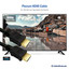 Plenum HDMI Cable, 4K@30Hz, High Speed w/ Ethernet, CMP, HDMI Male, 24 AWG, 25 foot - Part Number: 11V3-41125