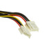 4 Pin Molex to Floppy Power Y Cable, 5.25 inch Male to Dual 3.5 inch Female, 8 inch - Part Number: 11W3-02210