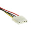 4 Pin Molex Cable, 5.25 inch Female to 5.25 inch Female, 12 inch - Part Number: 11W3-04412