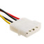4 Pin Molex to Floppy Power Cable, 5.25 inch Male to 3.5 inch Female, 6 inch - Part Number: 11W3-05206
