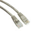 Cat6a Gray Copper Ethernet Patch Cable, 10 Gigabit, Snagless/Molded Boot, POE Compliant, 500 MHz, 1 foot - Part Number: 13X6-02101