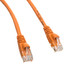 Cat6a Orange Copper Ethernet Patch Cable, 10 Gigabit, Snagless/Molded Boot, POE Compliant, 500 MHz, 3 foot - Part Number: 13X6-03103