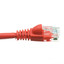 Cat6a Red Copper Ethernet Patch Cable, 10 Gigabit, Snagless/Molded Boot, POE Compliant, 500 MHz, 7 foot - Part Number: 13X6-07107