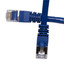 Shielded Cat6a Blue Copper Ethernet Patch Cable, 10 Gigabit, Snagless/Molded Boot, POE Compliant, 500 MHz, 7 foot - Part Number: 13X6-56107