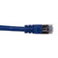 Shielded Cat6a Blue Copper Ethernet Patch Cable, 10 Gigabit, Snagless/Molded Boot, POE Compliant, 500 MHz, 1 foot - Part Number: 13X6-56101