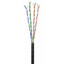 Bulk Slim Cat6a Black Ethernet Cable, 28AWG Stranded Copper, UTP, Spool, 1000 foot - Part Number: 13X6-622MH