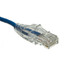 Slim Cat6a Blue Copper Ethernet Cable, 10 Gigabit, Snagless/Molded Boot, 500 MHz, 20 foot - Part Number: 13X6-66120