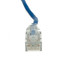 Slim Cat6a Blue Copper Ethernet Cable, 10 Gigabit, Snagless/Molded Boot, 500 MHz, 2 foot - Part Number: 13X6-66102