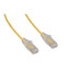 Slim Cat6a Yellow Copper Ethernet Cable, 10 Gigabit, 500 MHz, Snagless/Molded Boot, POE Compliant, 10 foot - Part Number: 13X6-68110