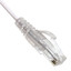 Slim Cat6a White Copper Ethernet Cable, 10 Gigabit, 500 MHz, Snagless/Molded Boot, POE Compliant, 14 foot - Part Number: 13X6-69114