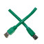 Cat8 Green S/FTP Ethernet Patch Cable, Molded Boot, 40Gbps - 2000MHz, 4-Pair 24AWG Copper, RJ45 Male, 6 inch - Part Number: 13X8-55100.5
