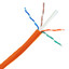Plenum Cat6a Orange Copper Ethernet Cable, 10 Gigabit Solid, CMP, UTP, POE Compliant, 500Mhz, 23 AWG, Spool, 1000 foot - Part Number: 14X6-031NH