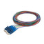 6 Strand Fiber Pigtail, 9/125 Singlemode(Blue Boot), SC/UPC, 3 meter - Part Number: 15F1-00106