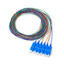 6 Strand Fiber Pigtail, 9/125 Singlemode(Blue Boot), SC/UPC, 3 meter - Part Number: 15F1-00106