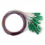 12 Strand Fiber Ribbon Pigtail, 9/125 Singlemode(Green Boot), SC/APC, 3 meters - Part Number: 15F2-20012