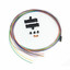 12-Fiber Ribbon/Buffer Tube Fan-Out Kit, Color Coded 36 inch Tubing Length Accepts 250um - Part Number: 15F3-01212