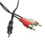 3.5mm Stereo to RCA Audio Cable, 3.5mm Stereo Male to Dual RCA Male (Right and Left), 50 foot - Part Number: 2RCA-STE-50