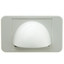 Brush Style Cable Pass-Through Wall Plate Insert with half-moon cover, single gang, white - Part Number: 301-6001