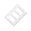Wall Plate, White, Blank Decora, Triple Gang - Part Number: 302-3-W