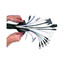 Hook and Loop Cable Sock,  Black,  2 meter length, 1 inch diameter when closed - Part Number: 30BR-30106