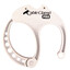 Pack of 8 - Cable Clamp Pro - Large - White/Black - Part Number: 30CA-79108