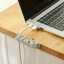 Silicone Desktop Cable Organizer w/ Adhesive backing, 6 Slot, Gray - Part Number: 30CM-10002
