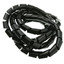 6 foot Spiral Cable Wrap, Black, Diameter: 12mm - 35mm, Cable Management Wraps - Part Number: 30CW-22206