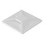 Cable Tie Adhesive Mounting Bases, White, 10 pack - Part Number: 30FT-19100