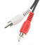 3.5mm Stereo to Dual RCA Audio Adapter Cable, 3.5mm Male to Dual RCA Male (Red/White), 6 inch - Part Number: 30S1-01160