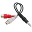 3.5mm Stereo to Dual RCA Audio Adapter Cable, 3.5mm Male to Dual RCA Female (Red/White), 6 inch - Part Number: 30S1-01360