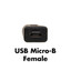 USB 2.0 Micro Adapter, USB Micro-B Female to USB Type-C Male - Part Number: 30U2-33000