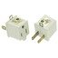 3 Prong to 2 Prong Grounding Converter for AC Outlet, 2-pack - Part Number: 30W1-32000