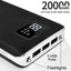 3 port Power bank 20000 mAh USB Battery Backup, includes Micro USB cable - Part Number: 30W1-80000